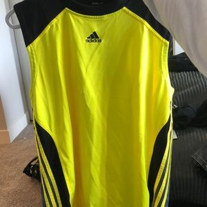 Adidas “Clima 365” Neon Yellow Tank Top